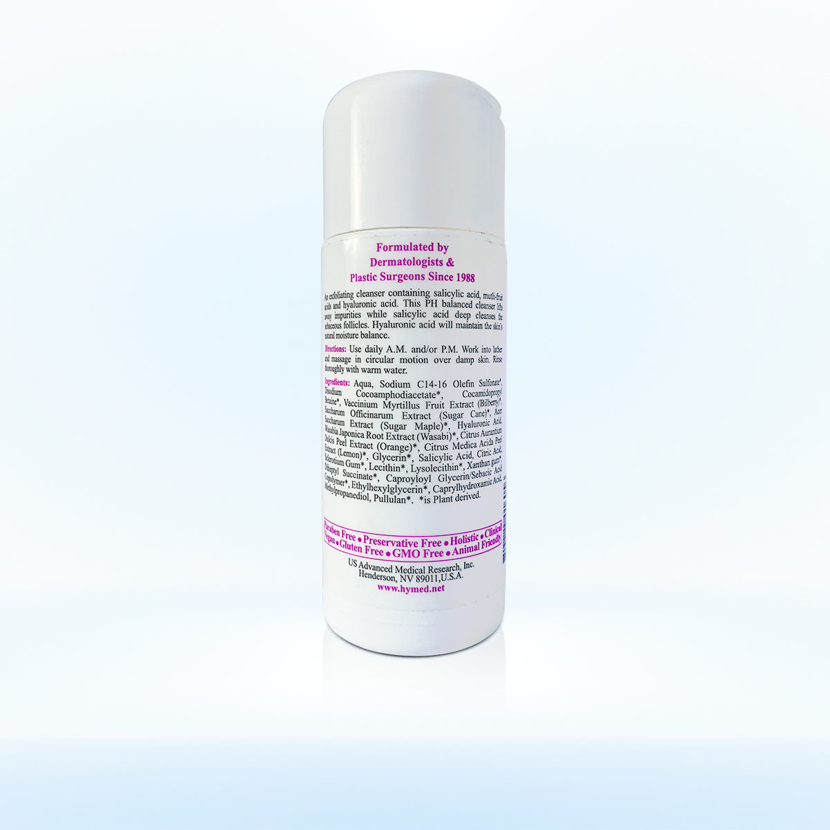 Salicylic Facial Cleanser - with Beta & Alpha Hydroxy Acid