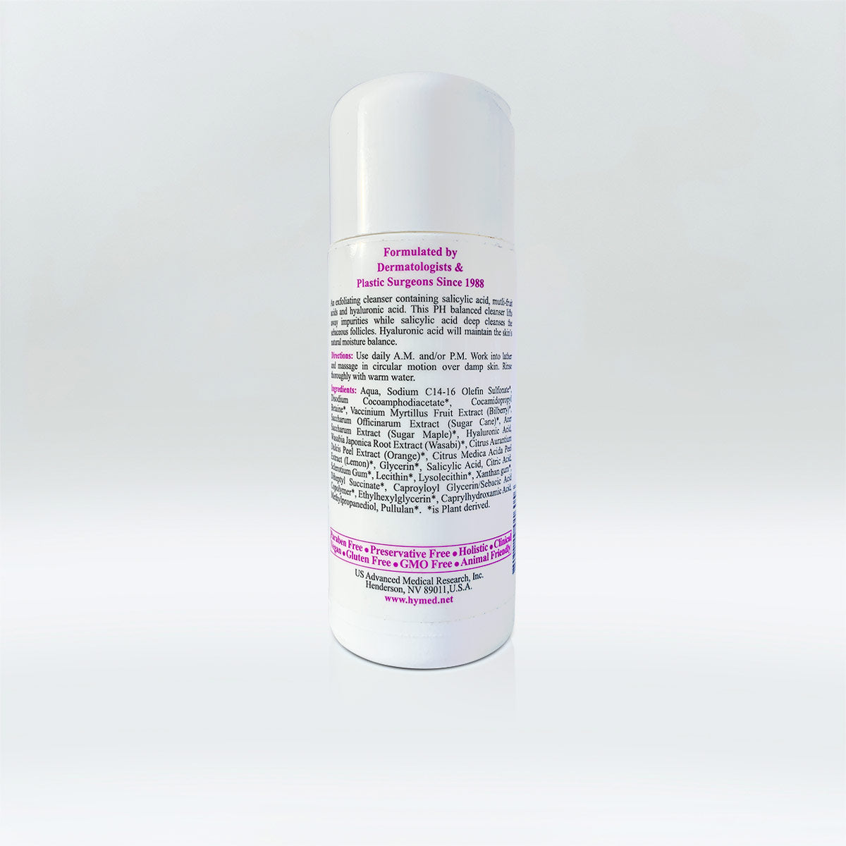 Salicylic Facial Cleanser - with Beta & Alpha Hydroxy Acid